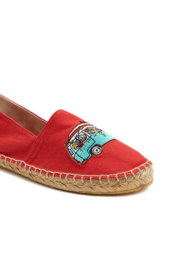 Kırmızı Kadın Espadril