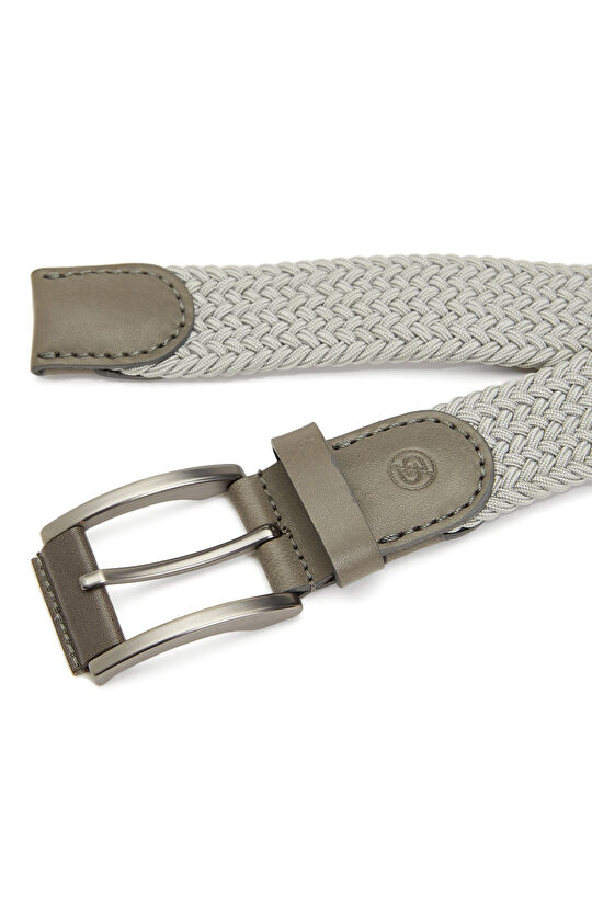 Gri Erkek Deri Kemer