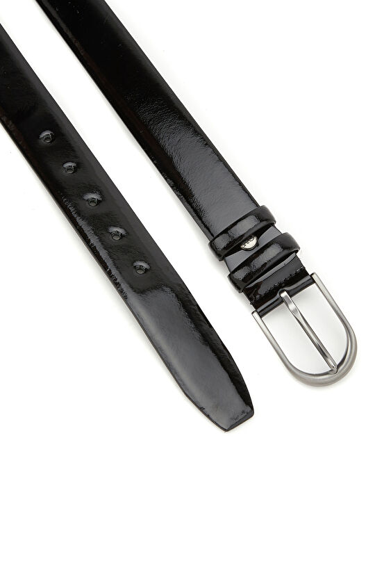 Siyah Rugan Erkek Deri Kemer