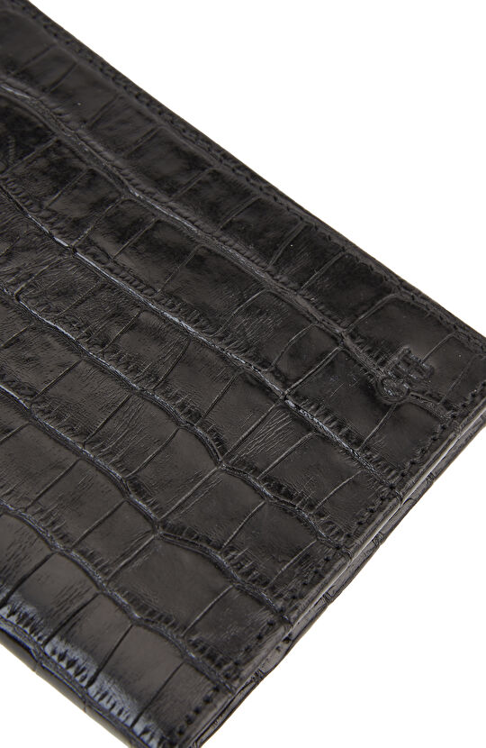 Siyah Kroko Erkek Deri Pasaportluk