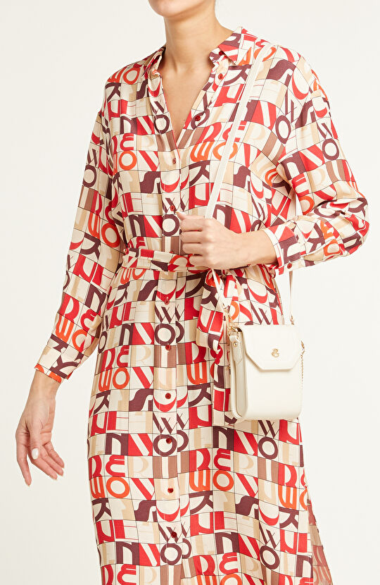 Bej Kadın Postacı Çantası