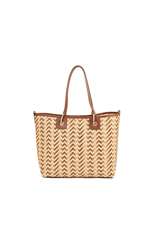 Naturel Kadın Hasır Omuz Çantası