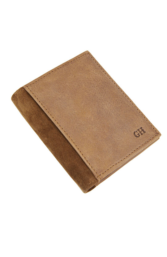 Kum Rengi Erkek Deri Cüzdan