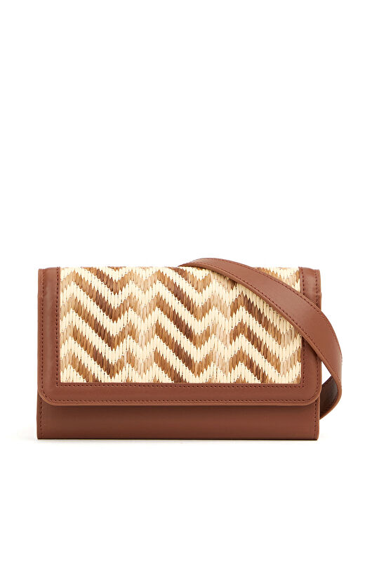 Naturel Desenli Kadın Çanta