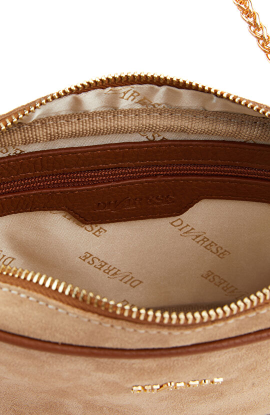 Bej Kadın Süet Postacı Çantası