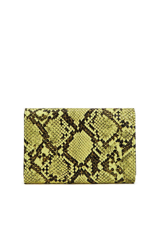 Sarı Desenli Kadın Cüzdan