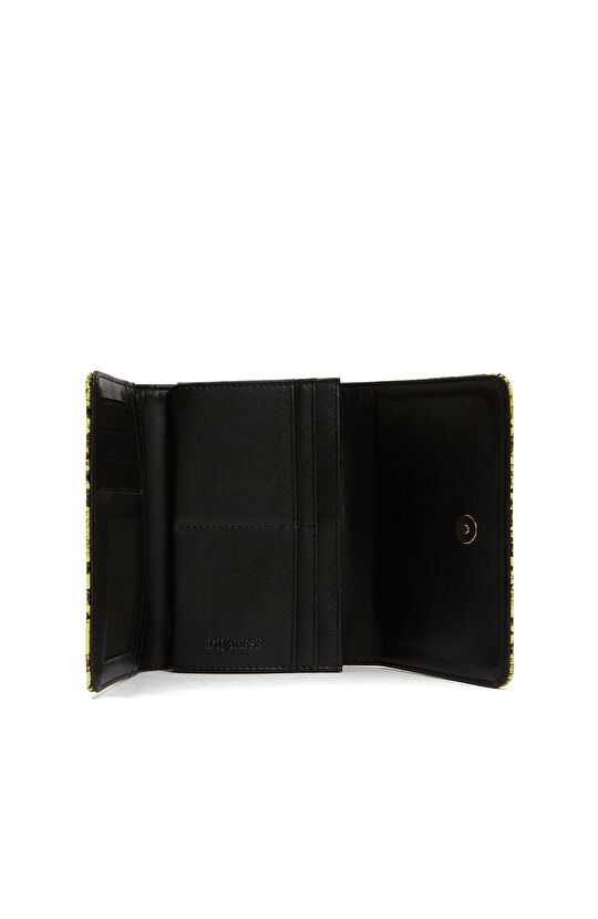 Sarı Desenli Kadın Cüzdan