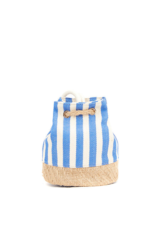 Mavi Çizgili Kadın Çanta