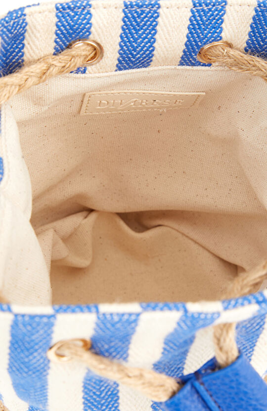 Mavi Çizgili Kadın Çanta