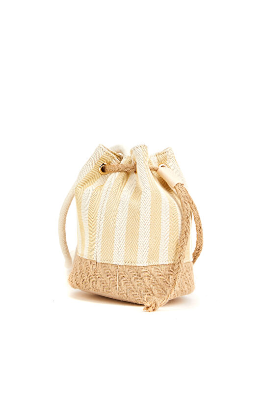 Gold Çizgili Kadın Omuz Çantası