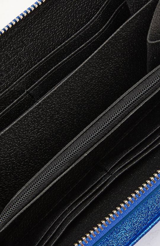 Mavi Kadın Deri Askılı Çapraz Çanta