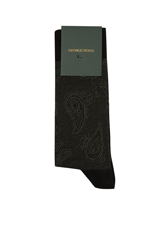 Siyah Yeşil Erkek Bambu Çorap