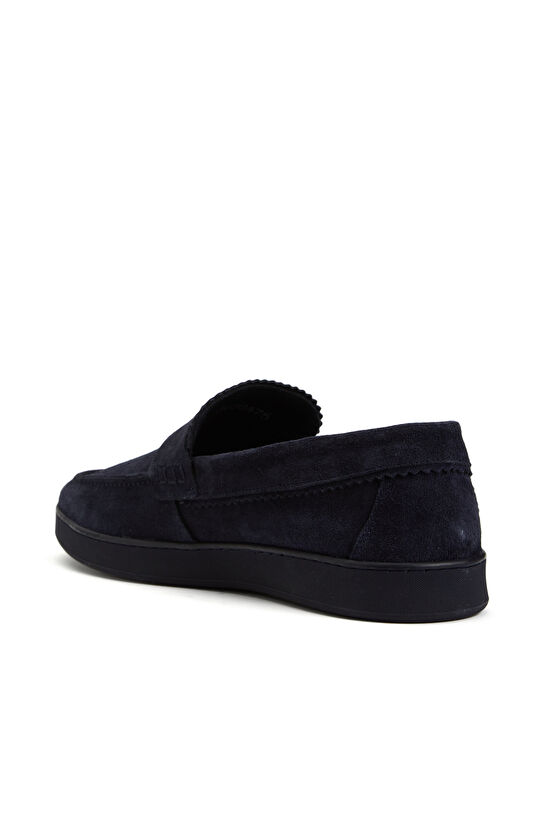 Lacivert Erkek Süet Loafer