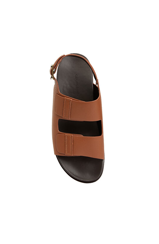 Taba Erkek Deri Sandalet