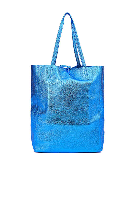 Mavi Kadın Deri Çanta