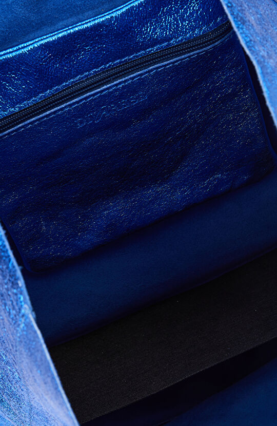 Mavi Kadın Deri Çanta