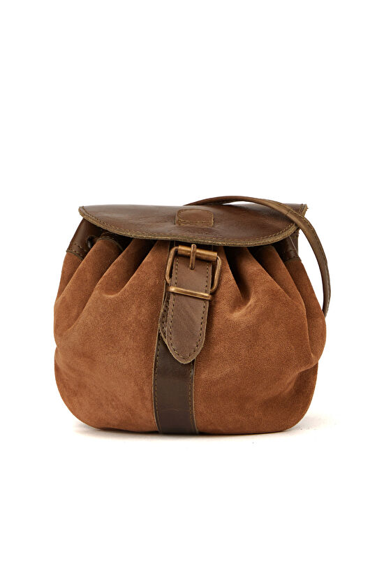 Haki Kadın Süet Postacı Çanta