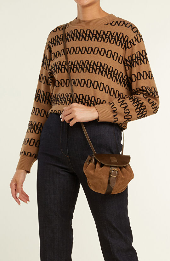 Haki Kadın Süet Postacı Çanta