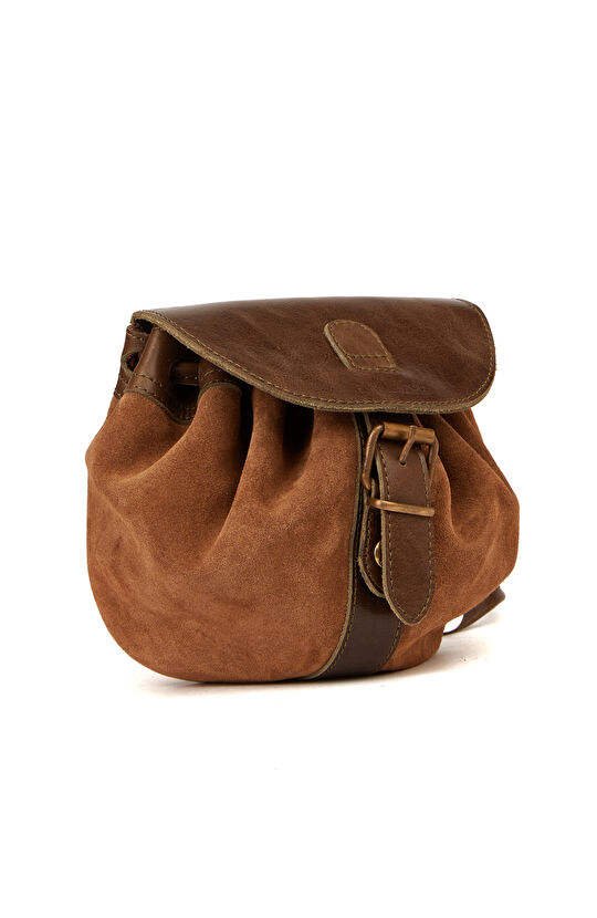 Haki Kadın Süet Postacı Çanta