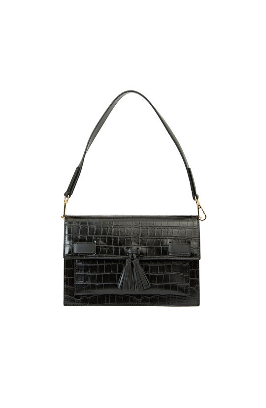 Siyah Kadın Postacı Çanta