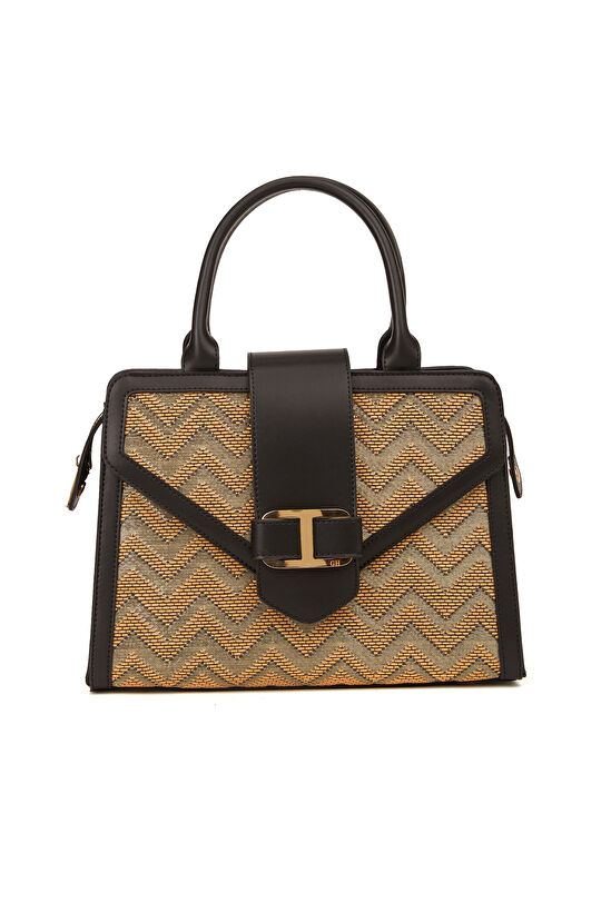 Siyah Desenli Kadın Çanta