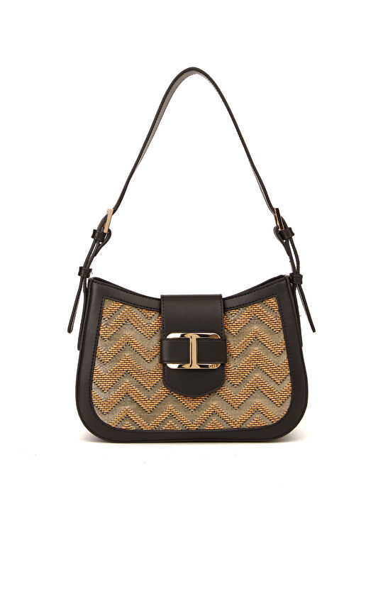 Siyah Desenli Kadın Çanta