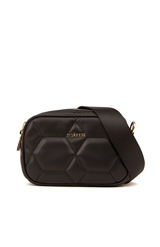 Siyah Kadın Postacı Çantası