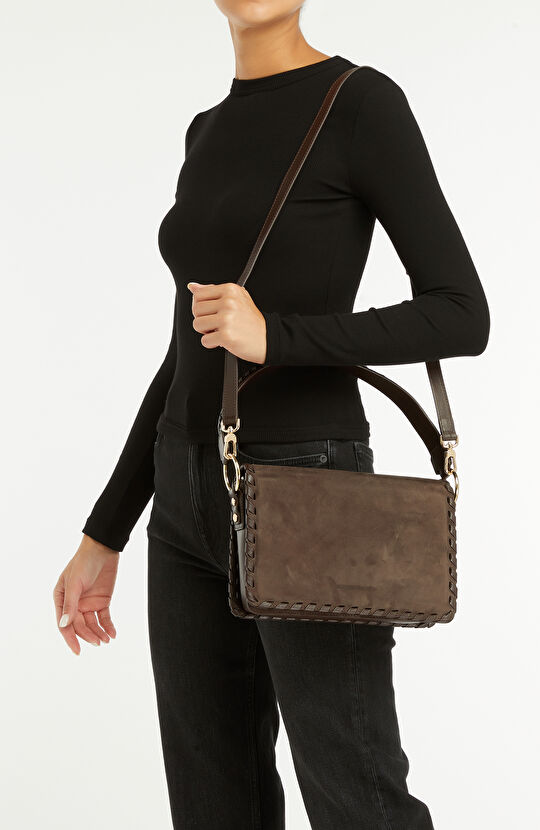 Kahverengi Kadın Deri Çanta