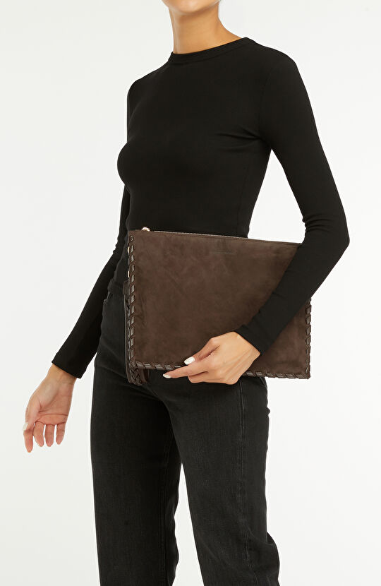 Kahverengi Kadın Deri Çanta