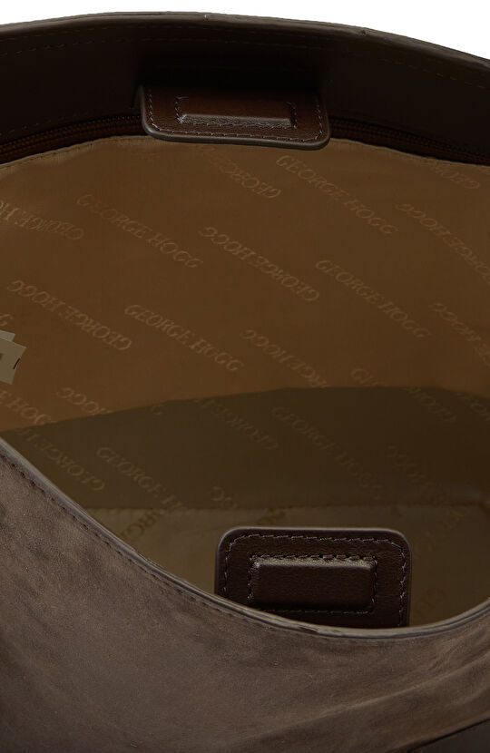 Kahverengi Kadın Süet Çanta