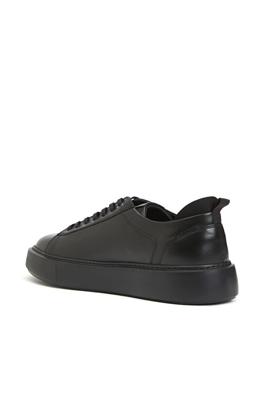 Siyah Erkek Deri Sneaker