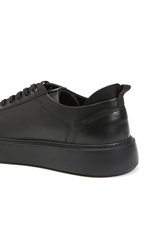 Siyah Erkek Deri Sneaker