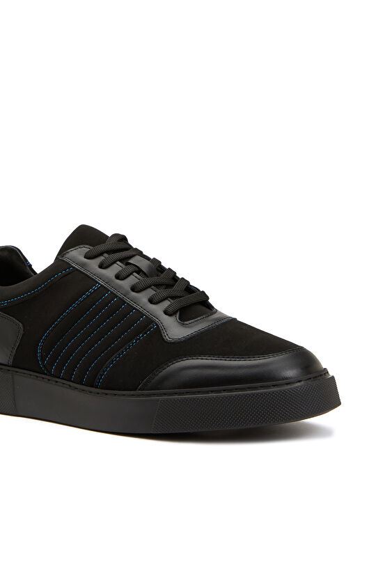 Siyah Erkek Deri Sneaker
