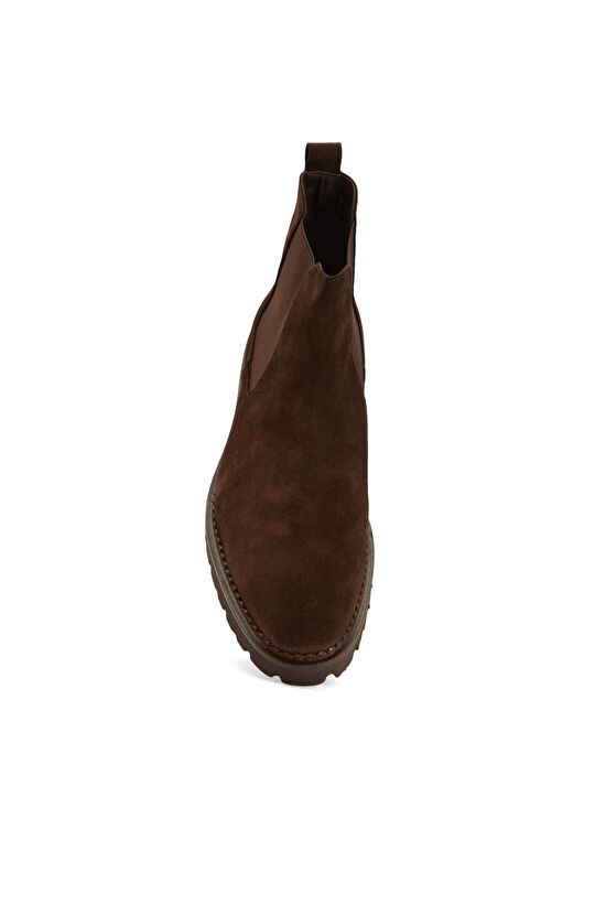 Kahverengi Erkek Deri Chelsea Bot