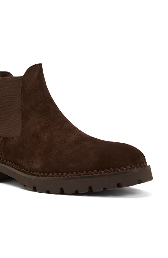 Kahverengi Erkek Deri Chelsea Bot