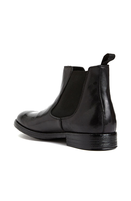 Siyah Erkek Deri Chelsea Bot