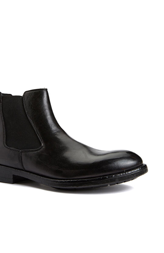 Siyah Erkek Deri Chelsea Bot