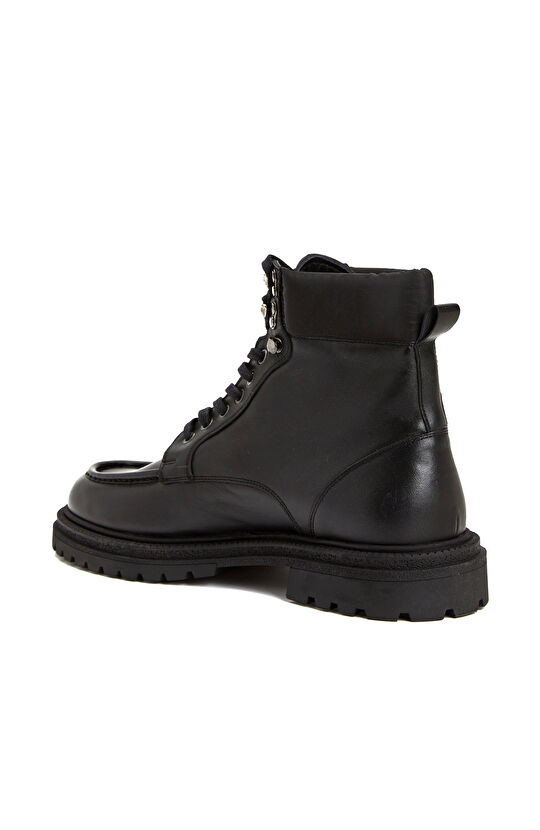 Siyah Erkek Deri Bot