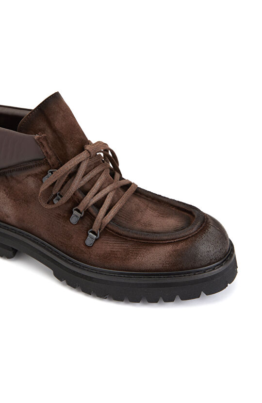 Kahverengi Erkek Deri Bot