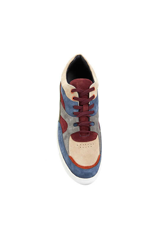 Lacivert Erkek Deri Sneaker