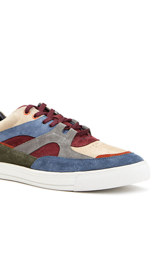 Lacivert Erkek Deri Sneaker