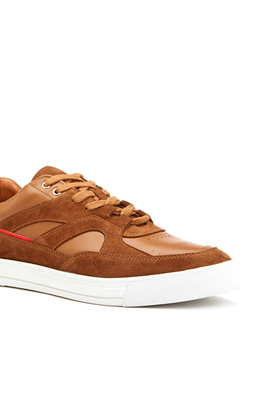 Taba Erkek Deri Sneaker