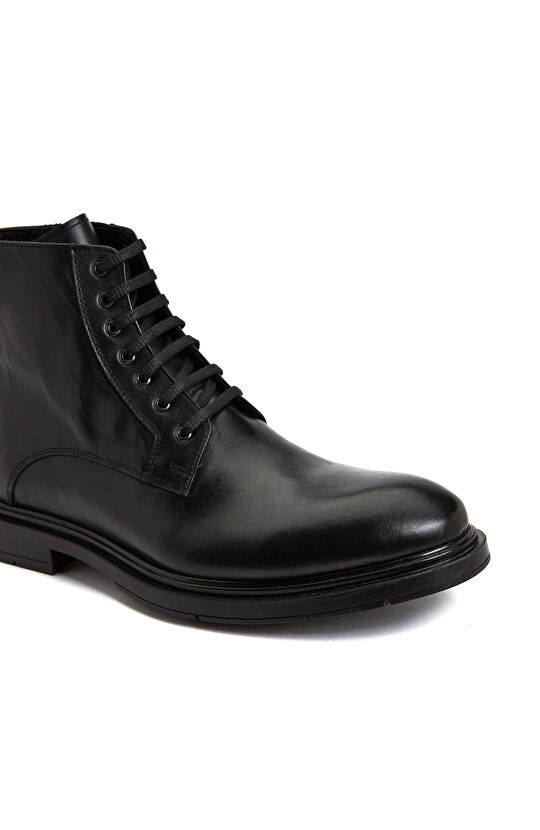 Siyah Erkek Deri Bot
