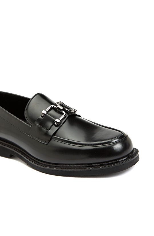 Siyah Erkek Deri Loafer