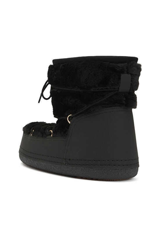 Siyah Kadın Kar Botu