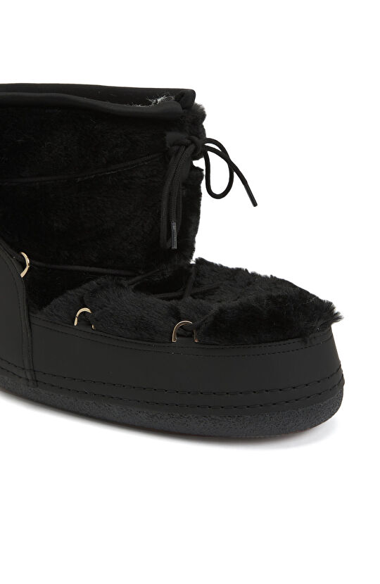 Siyah Kadın Kar Botu