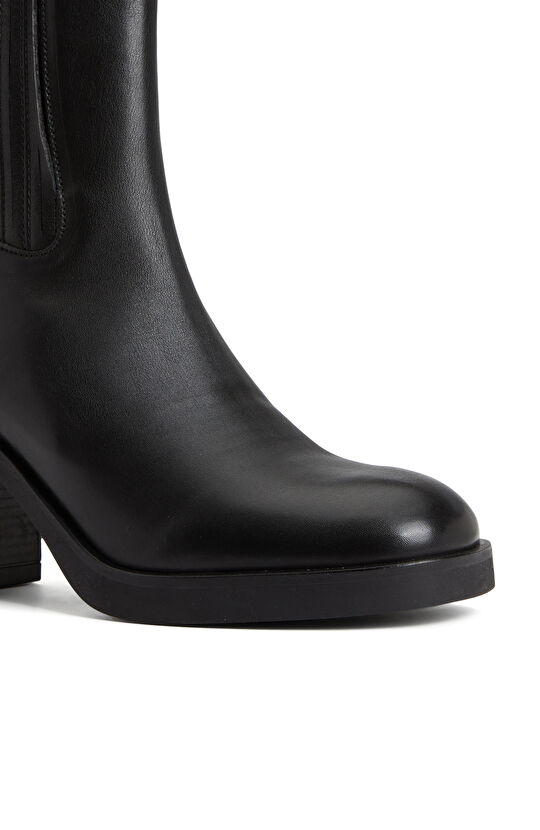 Siyah Kadın Deri Bot