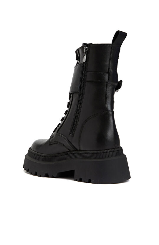 Siyah Kadın Deri Bot