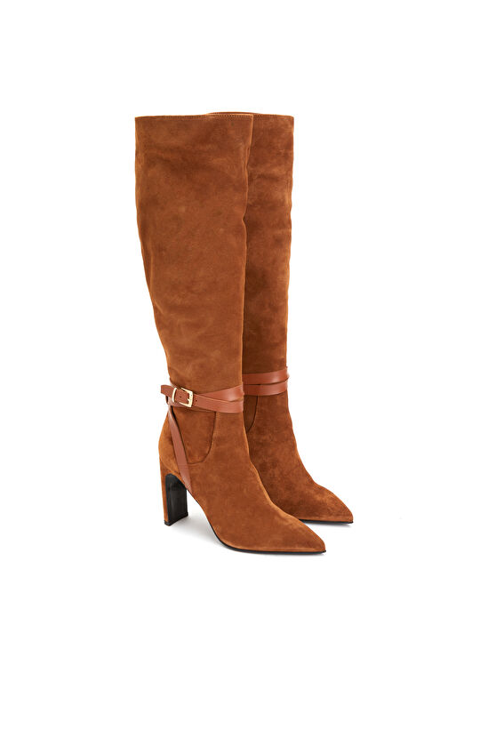 Taba Kadın Deri Çizme