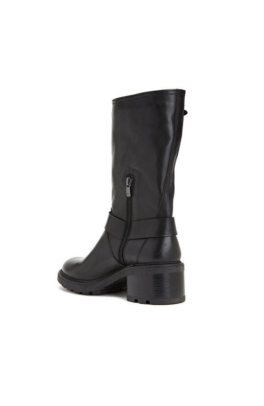 Siyah Kadın Deri Bot